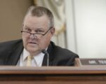 Sen. Jon Tester, D-Mont., questions during a Senate Commerce, Science, and Transportation hearing titled 